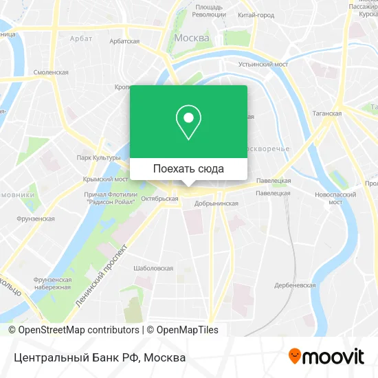 Карта Центральный Банк РФ