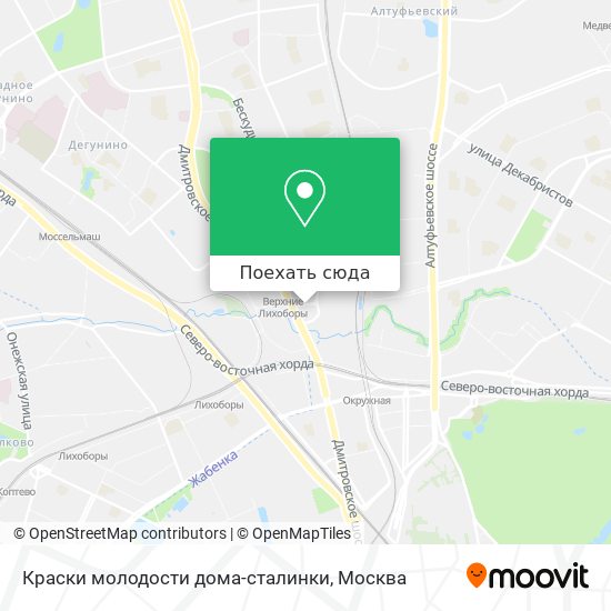 Карта Краски молодости дома-сталинки