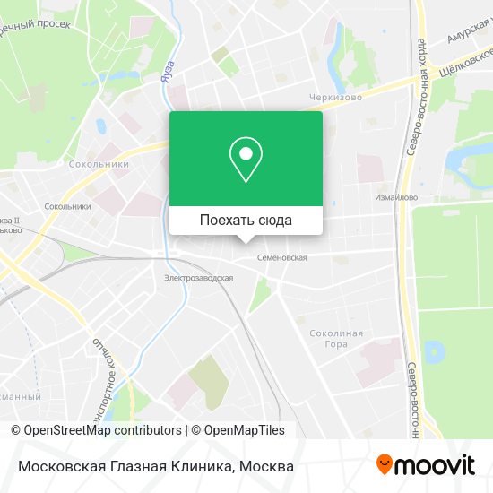 Карта Московская Глазная Клиника