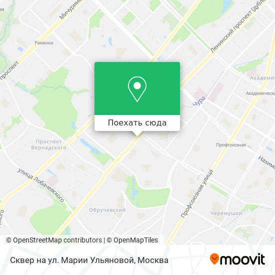 Карта Сквер на ул. Марии Ульяновой