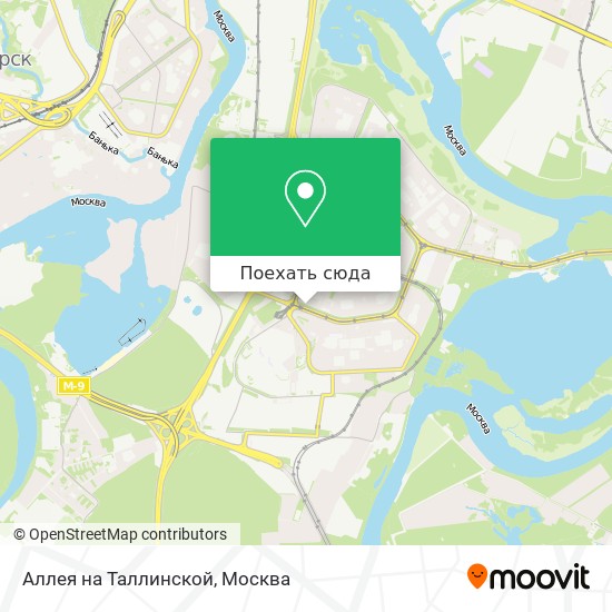 Карта Аллея на Таллинской