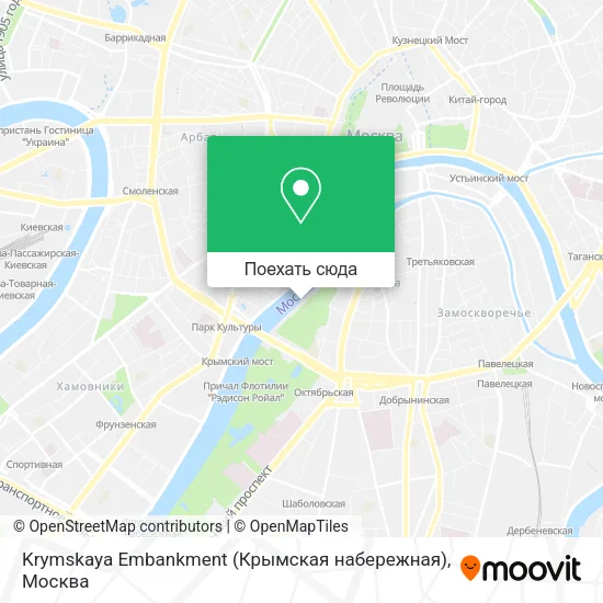 Карта Krymskaya Embankment (Крымская набережная)