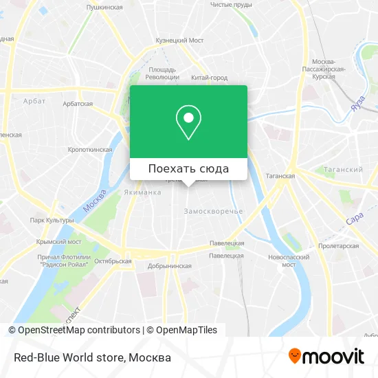 Карта Red-Blue World store