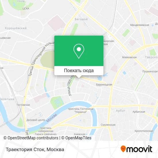 Карта Траектория Сток
