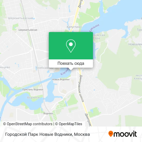 Карта Городской Парк  Новые Водники