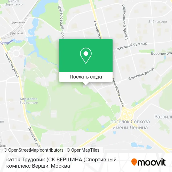 Карта каток  Трудовик  (СК ВЕРШИНА (Спортивный комплекс Верши
