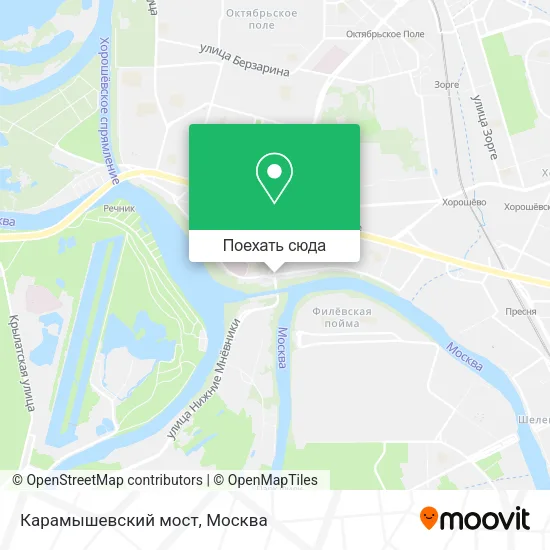 Карта Карамышевский мост