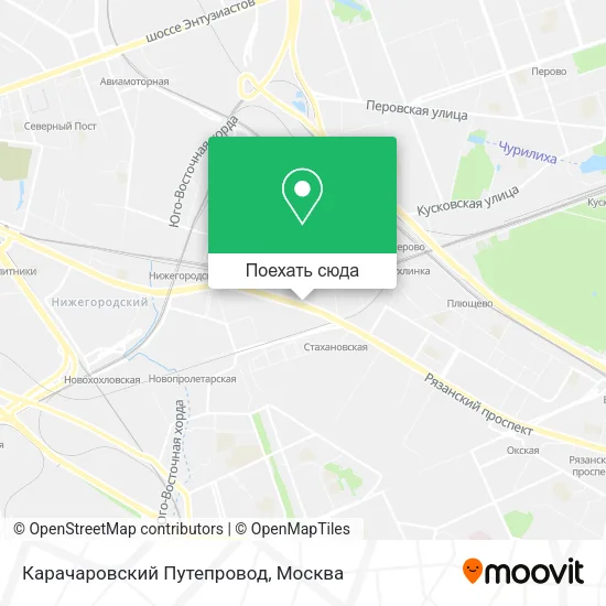 Карта Карачаровский Путепровод