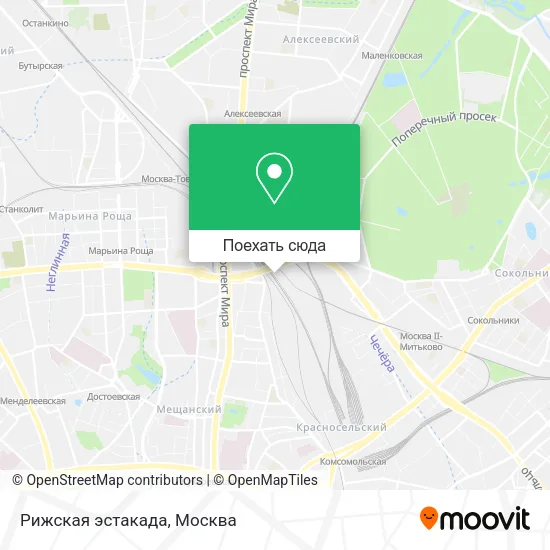 Карта Рижская эстакада