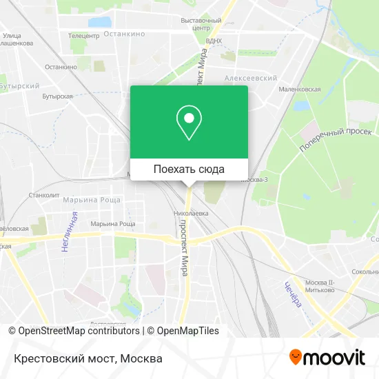 Карта Крестовский мост