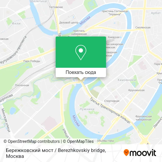 Карта Бережковский мост / Berezhkovskiy bridge