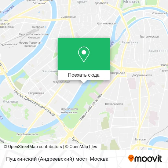 Карта Пушкинский (Андреевский) мост