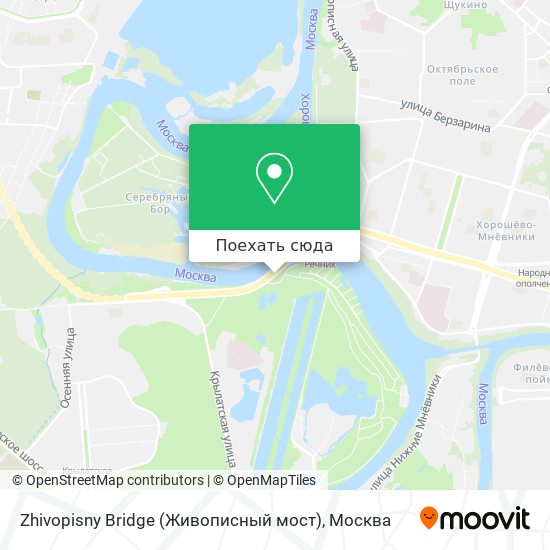 Карта Zhivopisny Bridge (Живописный мост)