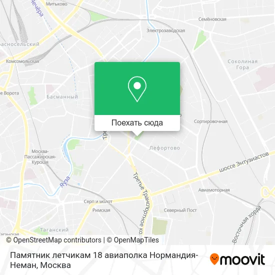 Карта Памятник летчикам 18 авиаполка Нормандия-Неман