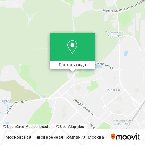 Карта Московская Пивоваренная Компания