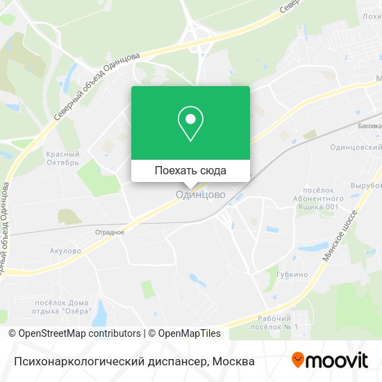 Карта Психонаркологический диспансер