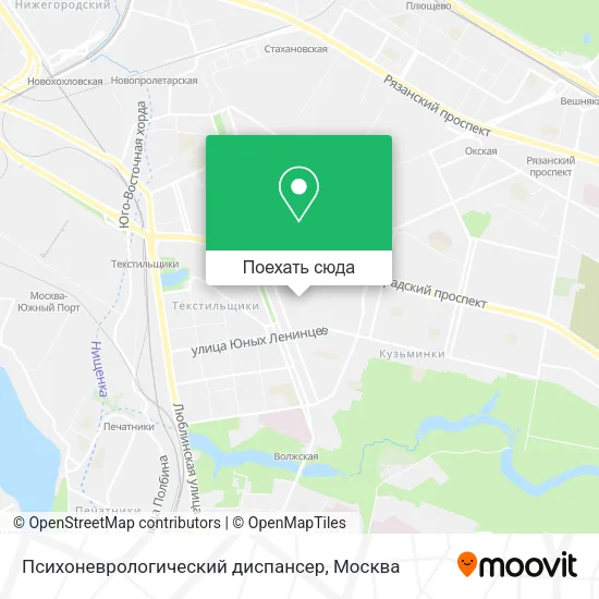 Карта Психоневрологический диспансер