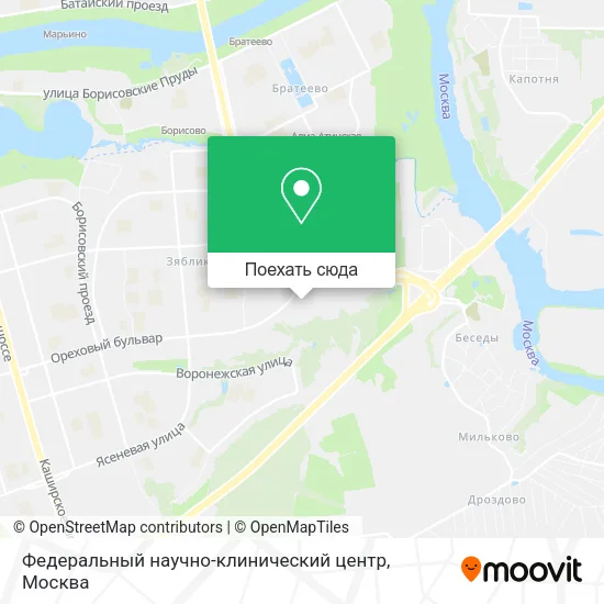 Карта Федеральный научно-клинический центр