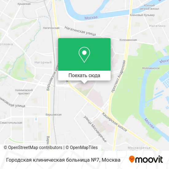 Карта Городская клиническая больница №7