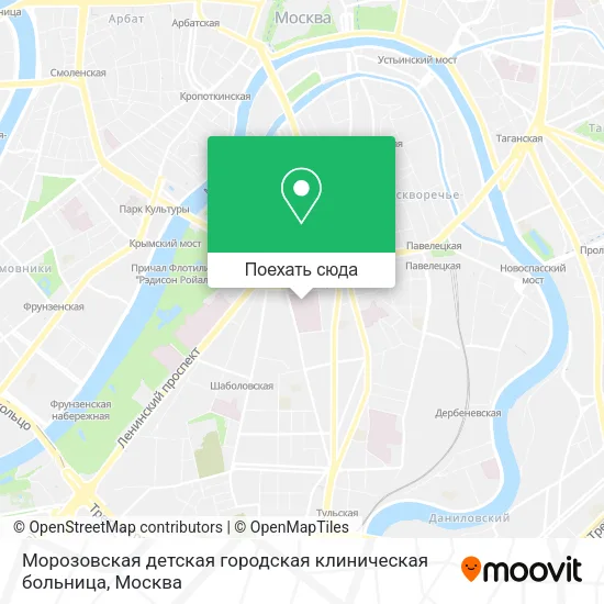 Карта Морозовская детская городская клиническая больница