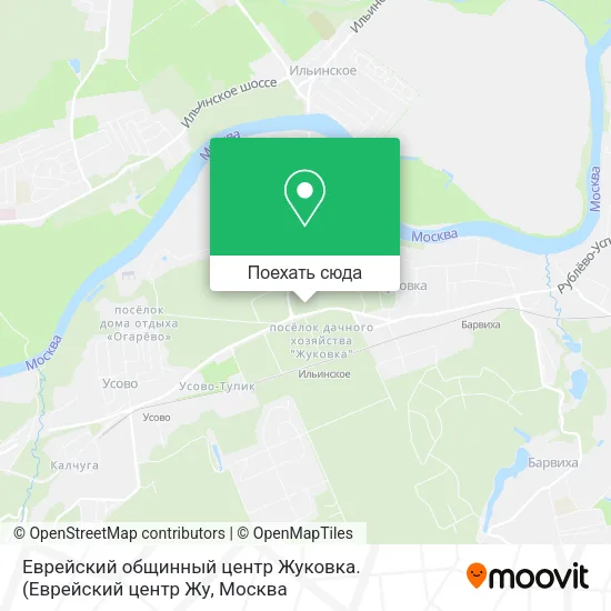 Карта Еврейский общинный центр  Жуковка.