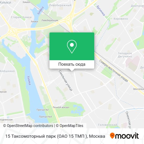 Карта 15 Таксомоторный парк (ОАО  15 ТМП )