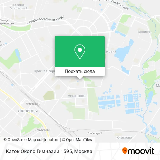 Карта Каток Около Гимназии 1595