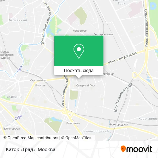Карта Каток «Град»