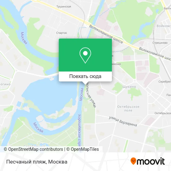Карта Песчаный пляж