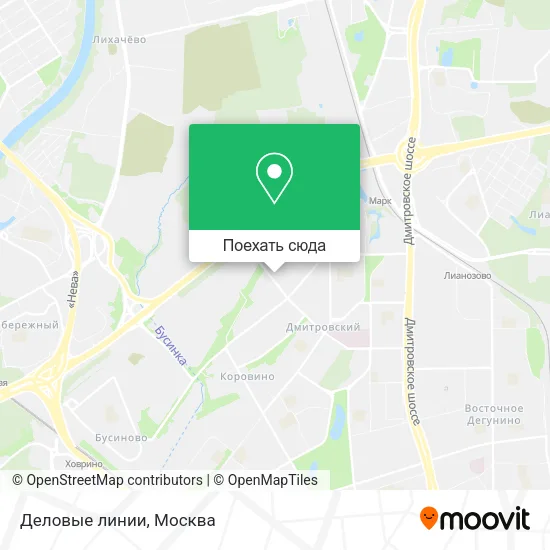 Карта Деловые линии