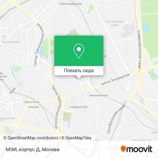 Карта МЭИ, корпус Д