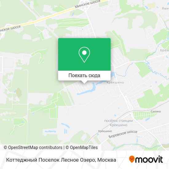Карта Коттеджный Поселок   Лесное Озеро