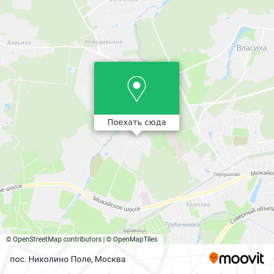 Карта пос. Николино Поле