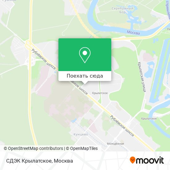 Карта СДЭК Крылатское