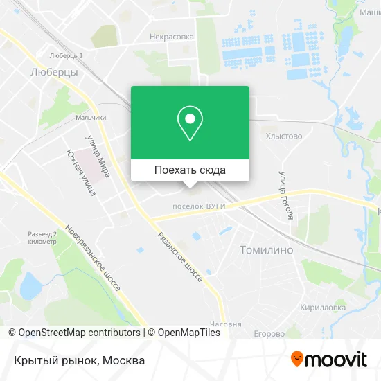 Карта Крытый рынок