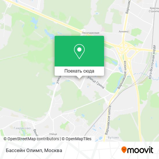 Карта Бассейн Олимп