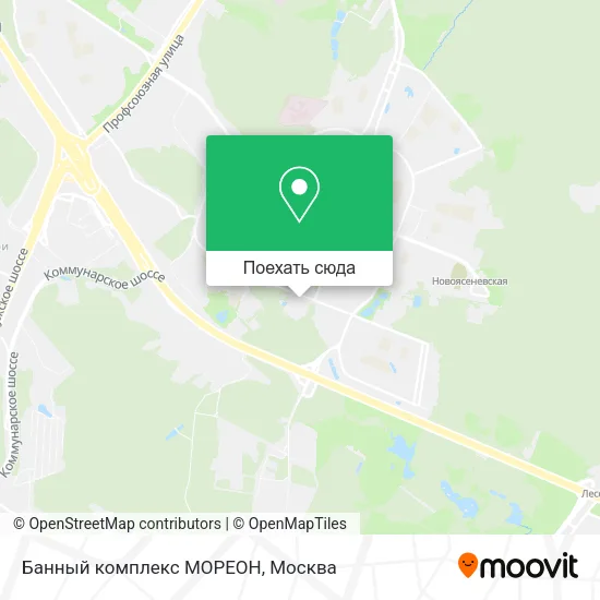 Карта Банный комплекс МОРЕОН