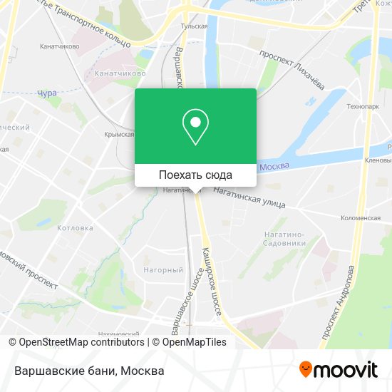 Карта Варшавские бани