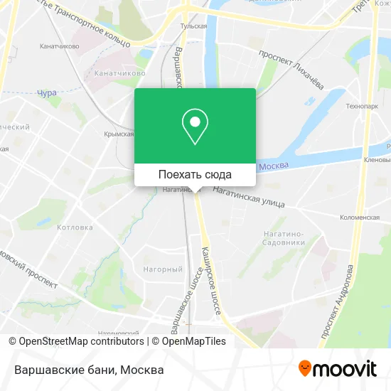 Карта Варшавские бани