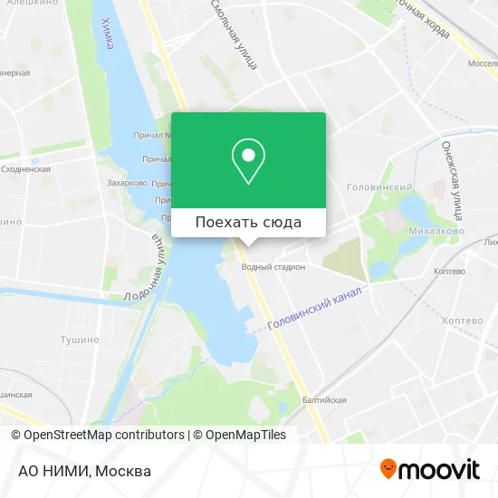 Карта АО  НИМИ