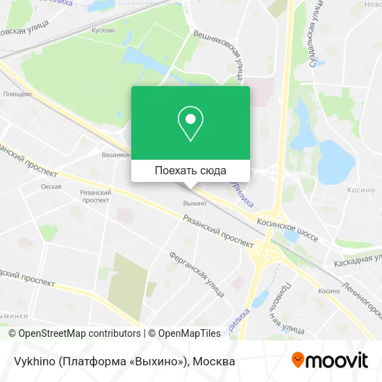 Карта Vykhino (Платформа «Выхино»)