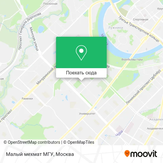 Карта Малый мехмат МГУ