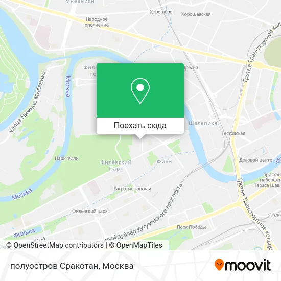 Карта полуостров Сракотан