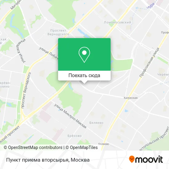 Карта Пункт приема вторсырья