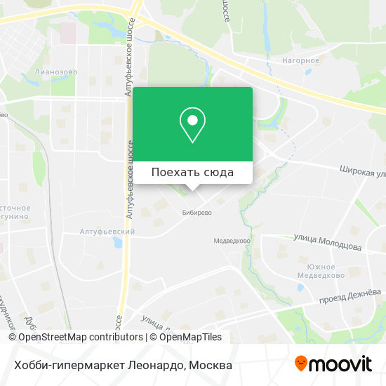 Карта Хобби-гипермаркет  Леонардо