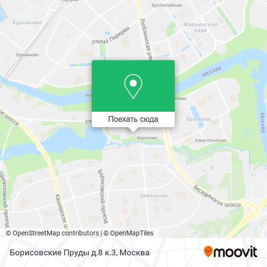 Карта Борисовские Пруды д.8 к.3