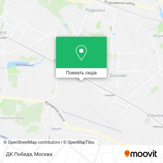 Карта ДК Победа