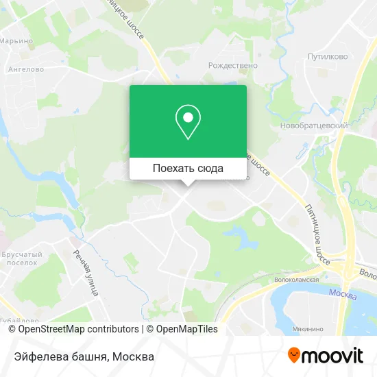 Карта Эйфелева башня