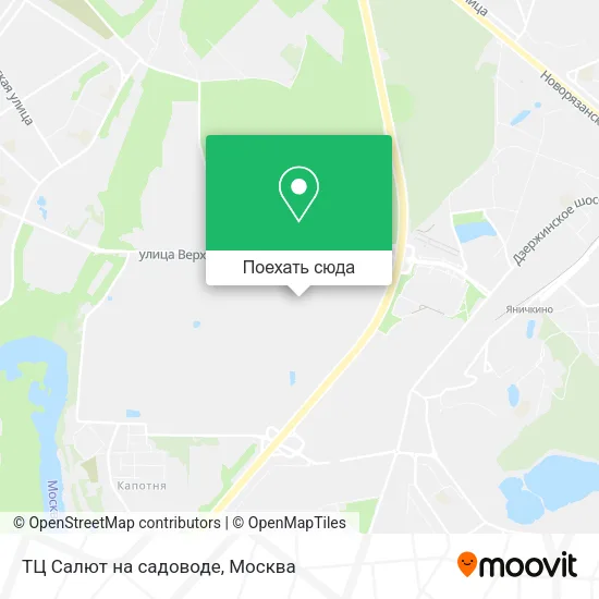 Карта ТЦ Салют на садоводе