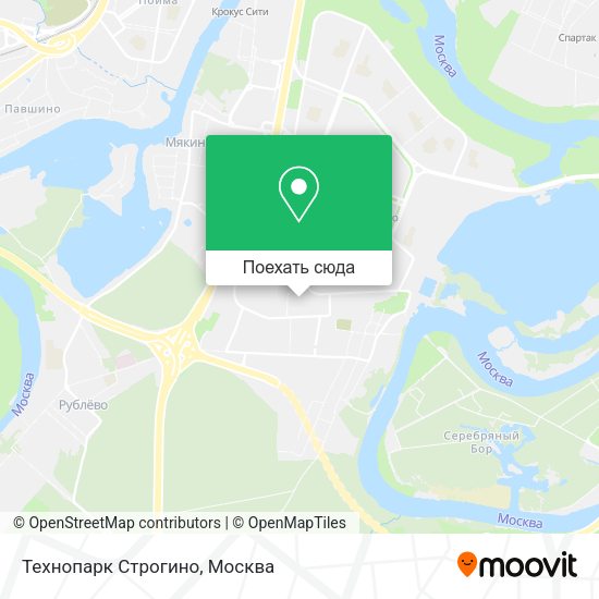 Карта Технопарк Строгино